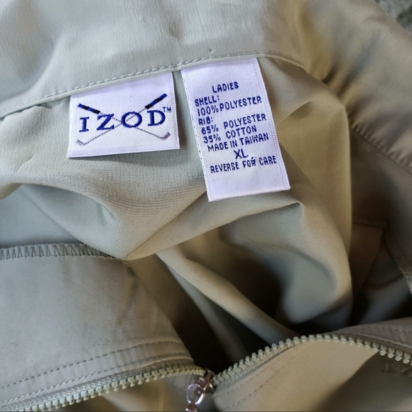 Izod Women's Mint Green Quarter Zip XL Pull Over - Picture 7 of 9